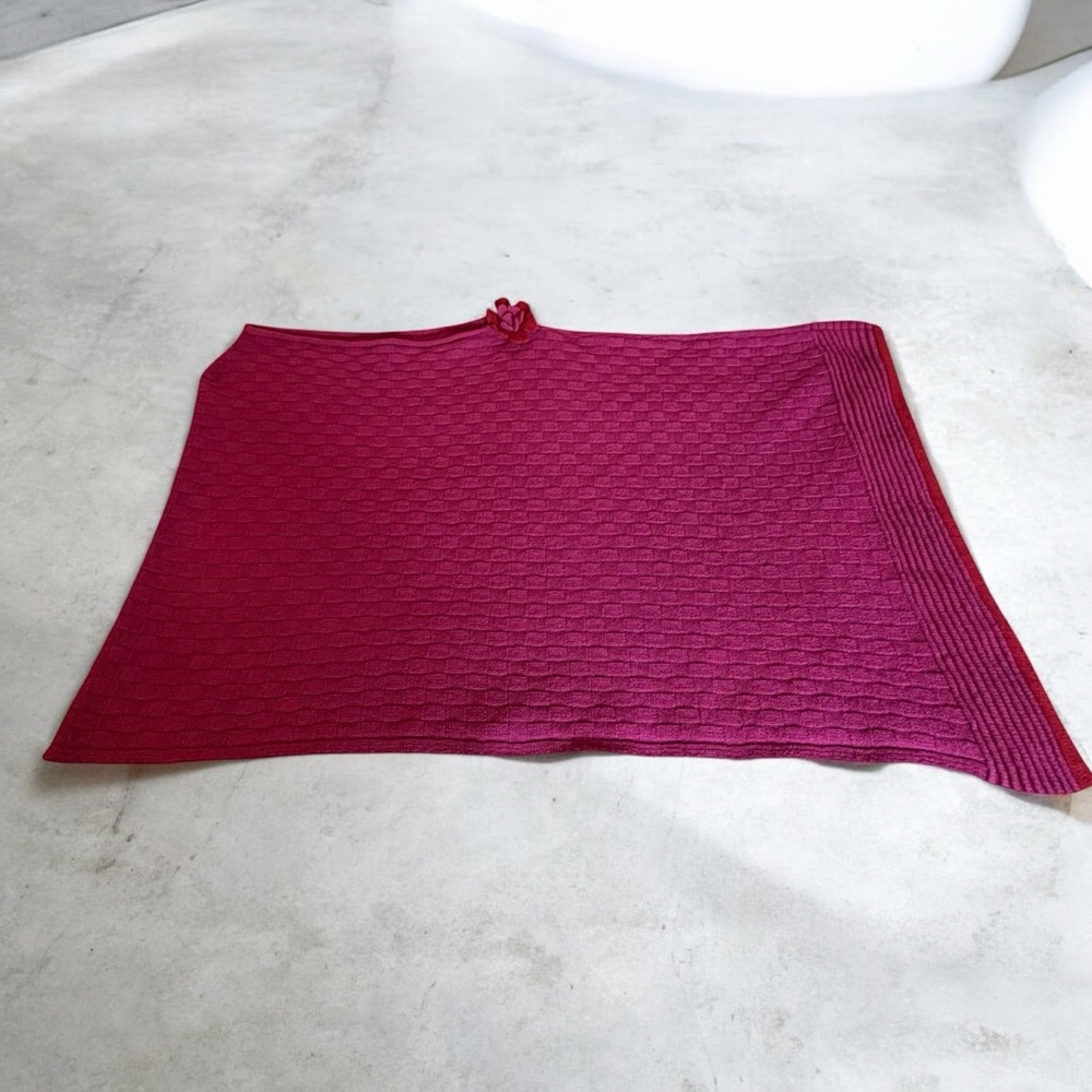 AINE KNITWEAR IRELAND 100% LAMBSWOOL WRAP PONCHO IRISH MADE